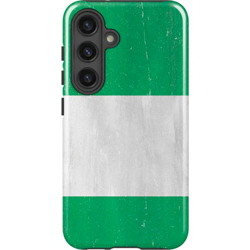 Nigeria Flag Distressed Galaxy S25 Impact Case